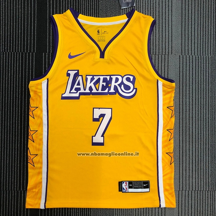 Maglia Los Angeles Lakers Carmelo Anthony #7 Citta 2019-20 Giallo